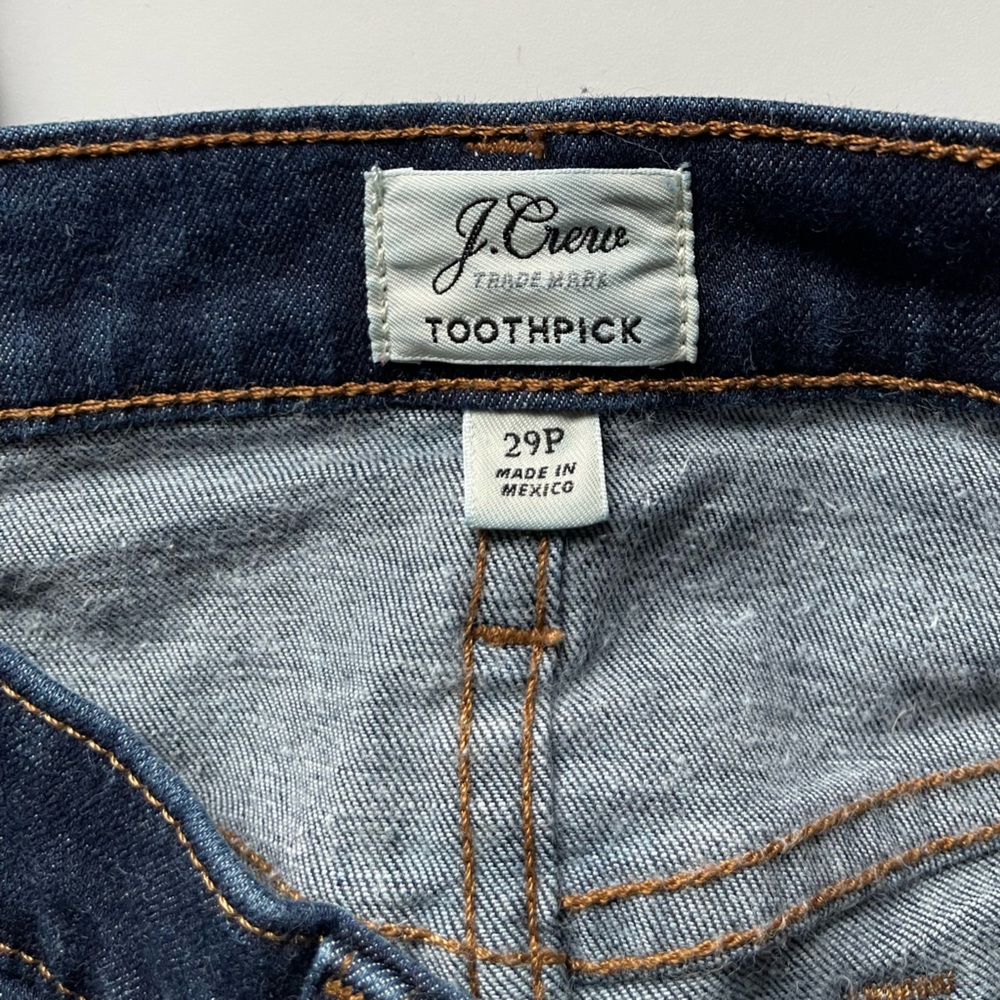 Petite J. Crew Trademark Toothpick Skinny Jeans - Size 12P - Picture 12 of 15